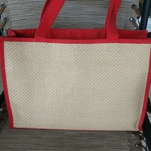 COMING Yves Saint Laurent Woven Cane Vintage DESIGNER Shopper Bag